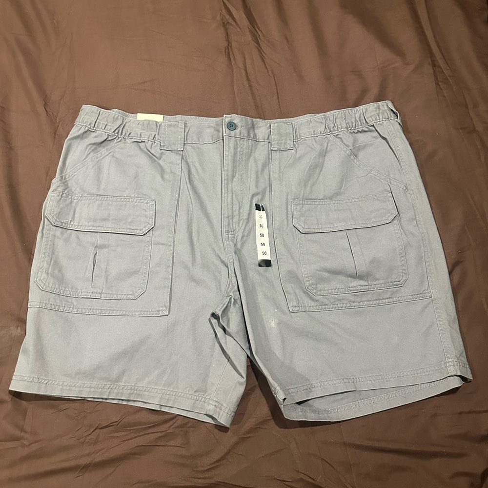 Wrangler Men's Light Gray Cargo Shorts